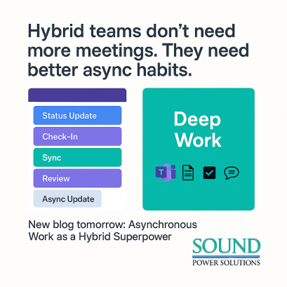 Asynchronous Work as a hybrid superpower